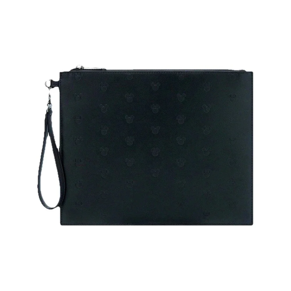 Loungefly Disney Mickey & Minnie Allover Silhouette Embossed Wristlet Pouch